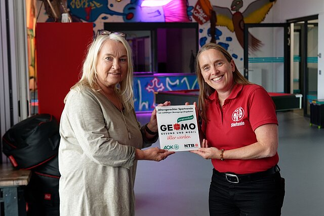 Verleihung des Gemo-Gütesiegels an den MTV "Fichte"