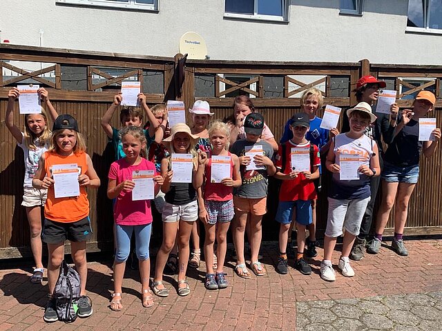 Sportabzeichen: Alle Kinder erlangten die begehrte Auszeichnung